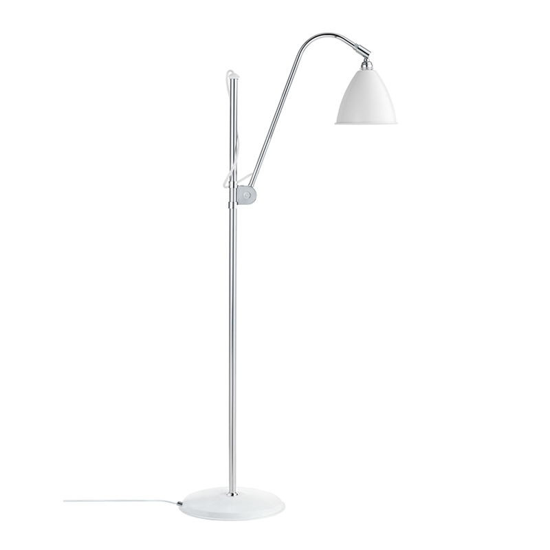 Lampadaire BESTLITE BL3S Chrome/ blanc GUBI
