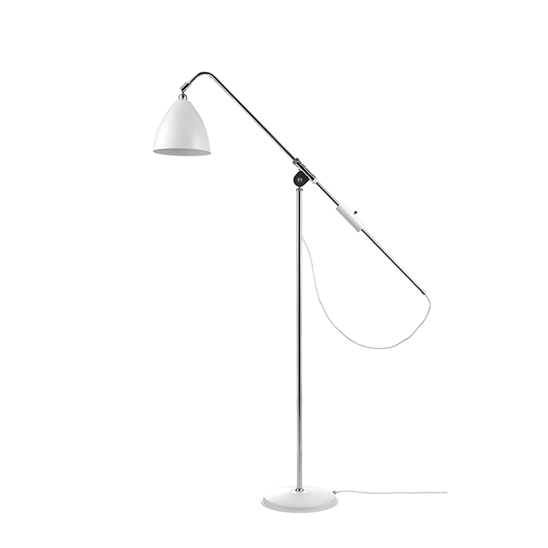 Lampadaire BESTLITE BL4 Chrome/ blanc GUBI
