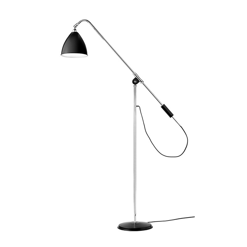 Lampadaire BESTLITE BL4 Chrome/ noir GUBI
