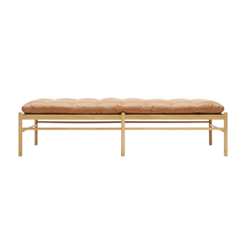 Canapé DAYBED OW150 Chêne huilé/ cuir Sif 95 CARL HANSEN