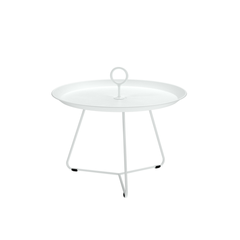 Table basse extérieur Table basse EYELET Ø 57,5 Blanc HOUE