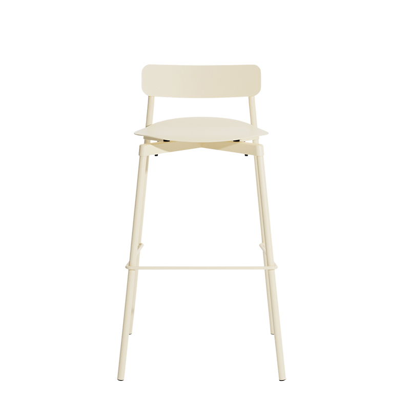 Tabouret haut FROMME H75 Ivoire PETITE FRITURE