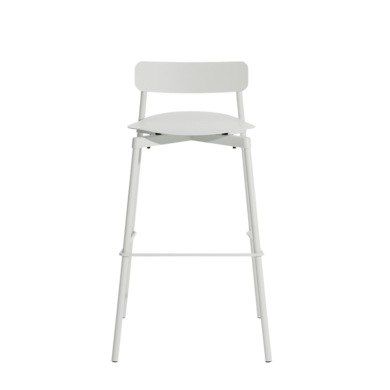 Tabouret haut FROMME H75 Gris perle PETITE FRITURE