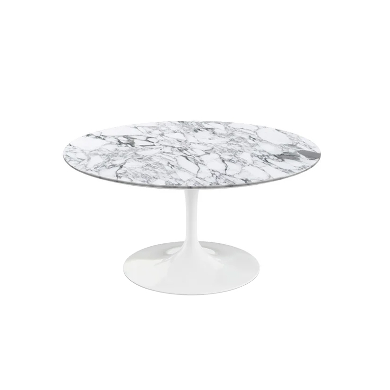 Table basse SAARINEN Marbre Arabescato satiné mat KNOLL