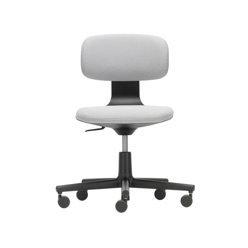 Fauteuil de bureau ROOKIE Blanc crème/gris sierra 05 / noir VITRA
