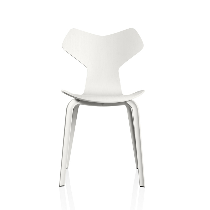 Chaise GRAND PRIX pieds bois Blanc FRITZ HANSEN