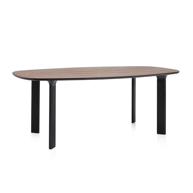 Table ANALOG L185 Plateau noyer  pieds noir FRITZ HANSEN