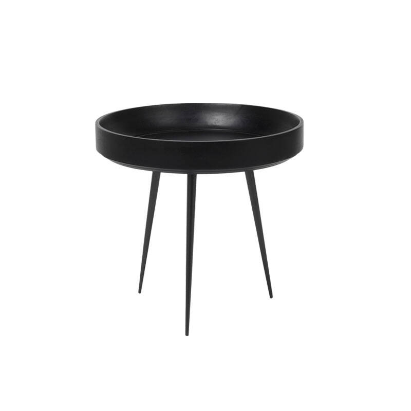 Table d'appoint guéridon BOWL Small Noir MATER