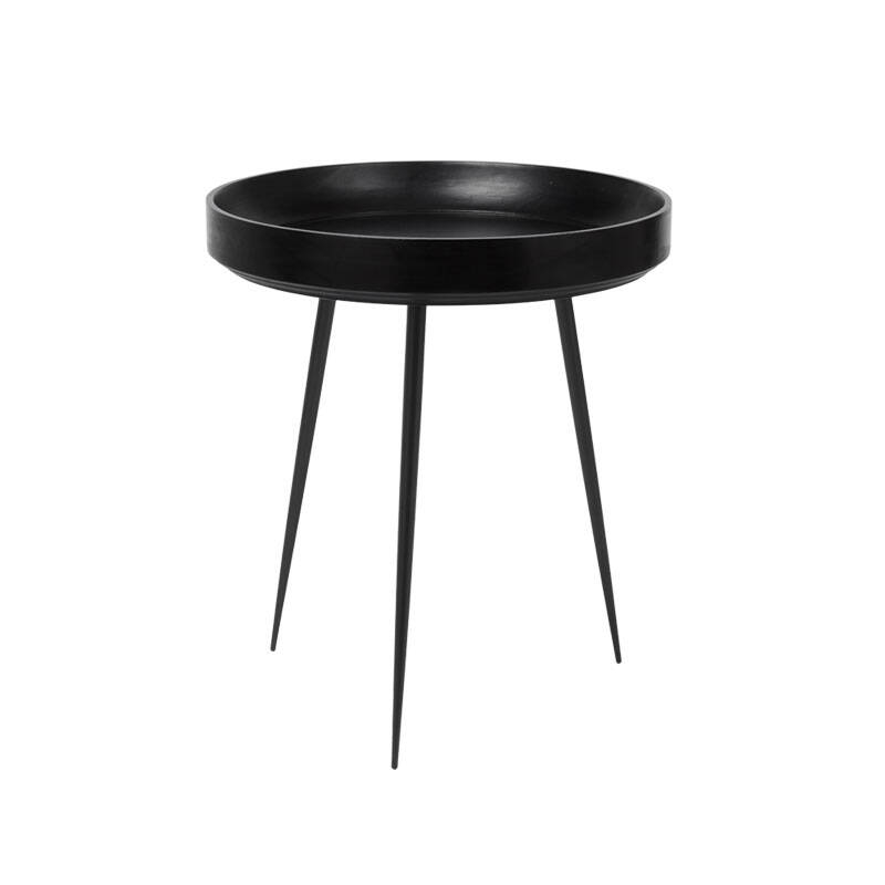 Table d'appoint guéridon BOWL Medium Noir MATER