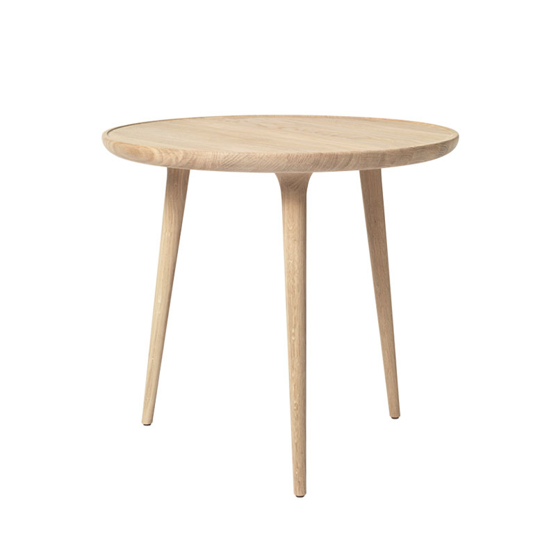 Table d'appoint guéridon ACCENT Large Chêne laqué mat MATER