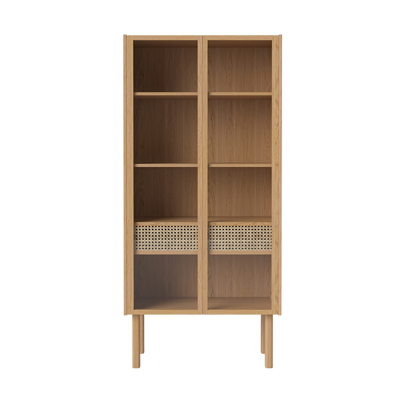 Meuble de rangement Armoire vitrée CANA Chêne huilé BOLIA