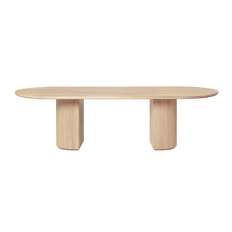 Table MOON DINING ELLIPTICAL 290x105 Chêne savonné GUBI