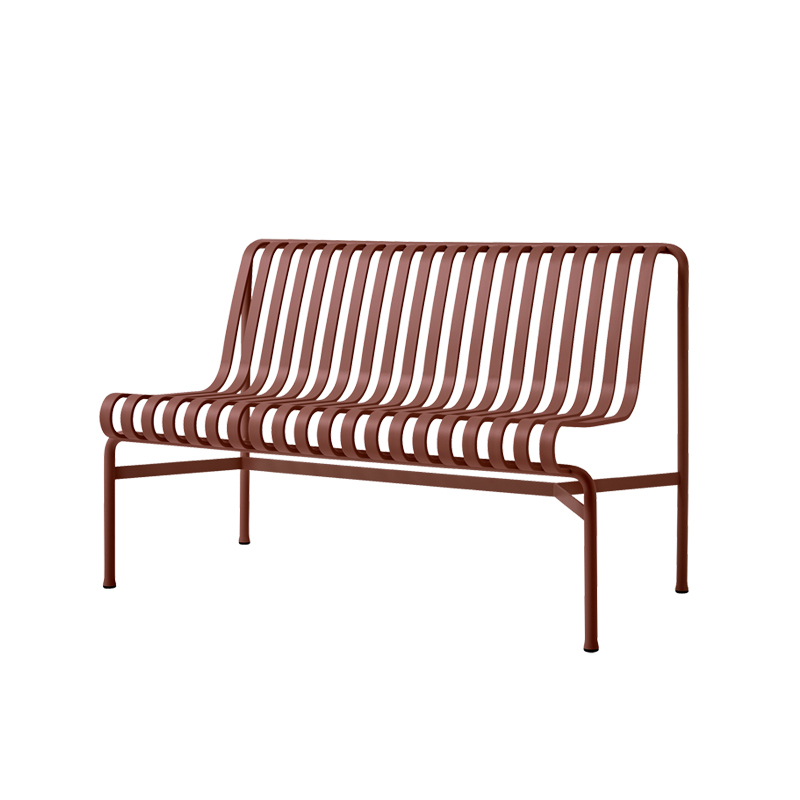 Banc PALISSADE sans accoudoirs Rouge fer HAY