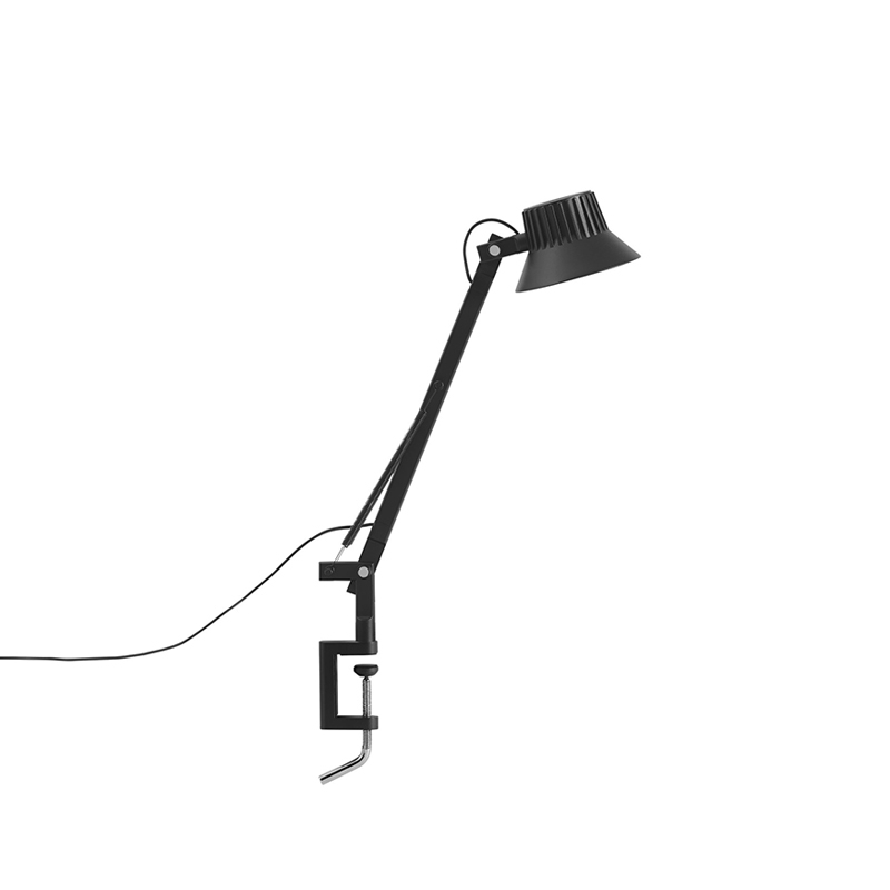 Lampe de bureau DEDICATE S1 base étau Noir MUUTO