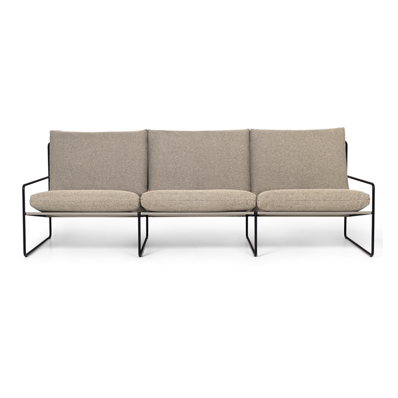 Canapé DESERT DOLCE 3 places Noir/ sable foncé FERM LIVING