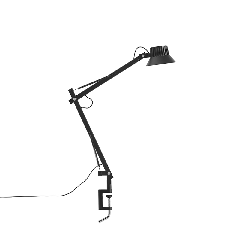 Lampe de bureau DEDICATE S2 base étau Noir MUUTO