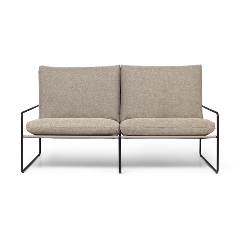 Canapé DESERT DOLCE 2 places Noir/ sable foncé FERM LIVING