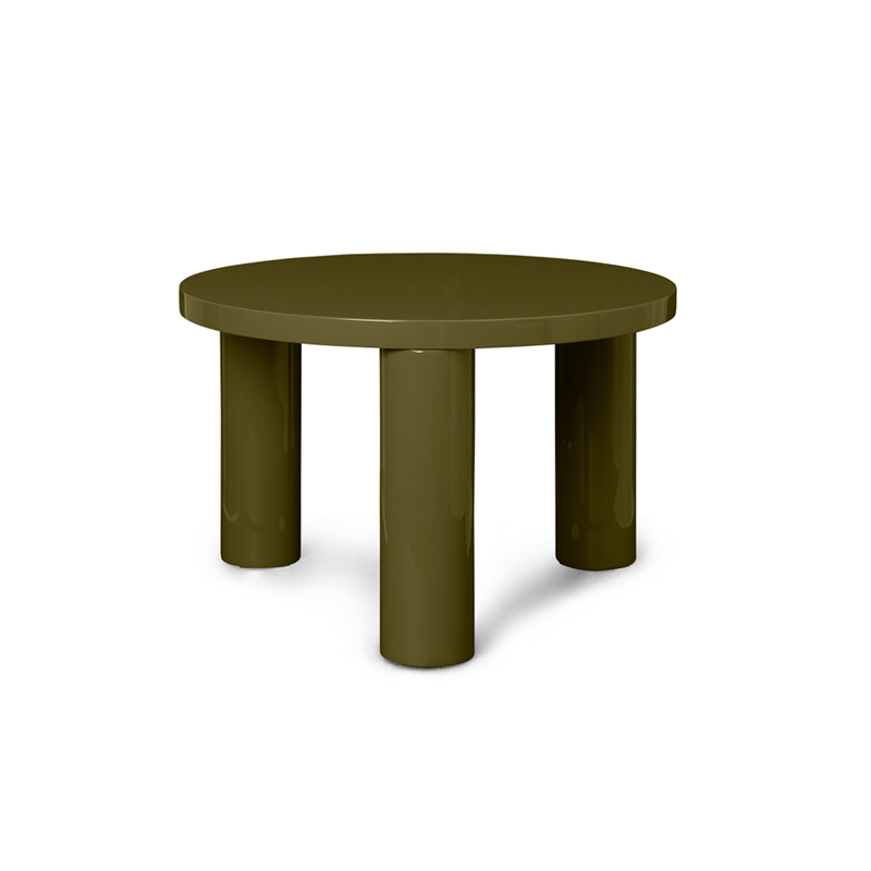Table basse POST SMALL GLOSS Olive FERM LIVING