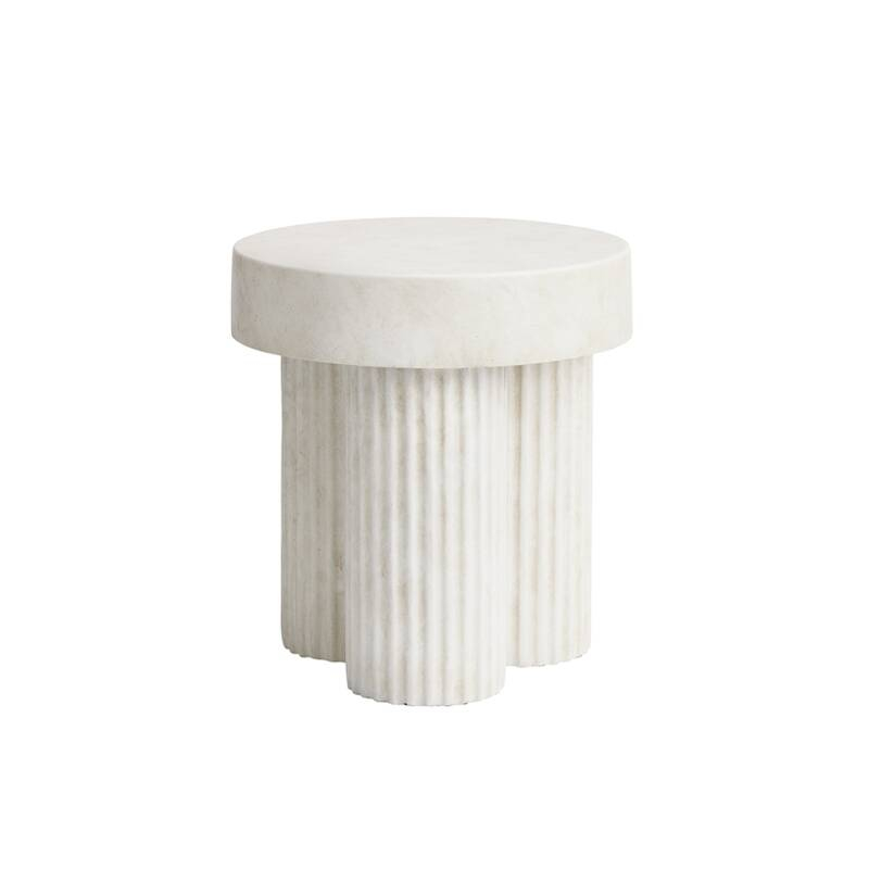 Table d'appoint guéridon GEAR Tall Craie NORR11