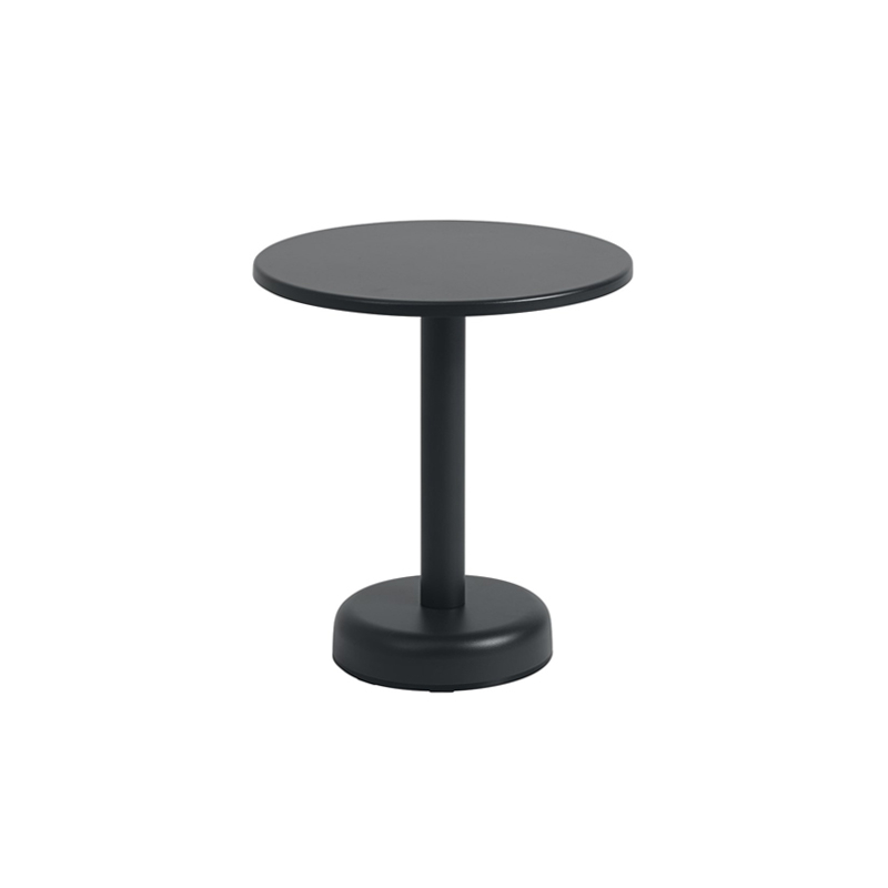 Table basse extérieur Table basse LINEAR STEEL Ø 42 Noir MUUTO