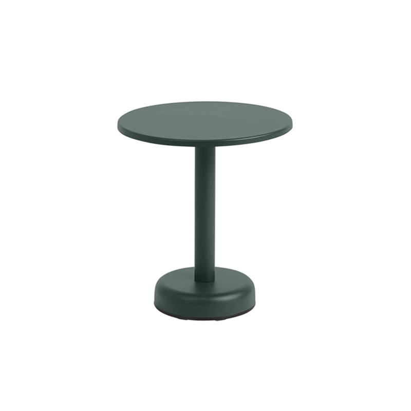 Table basse extérieur Table basse LINEAR STEEL Ø 42 Vert foncé MUUTO