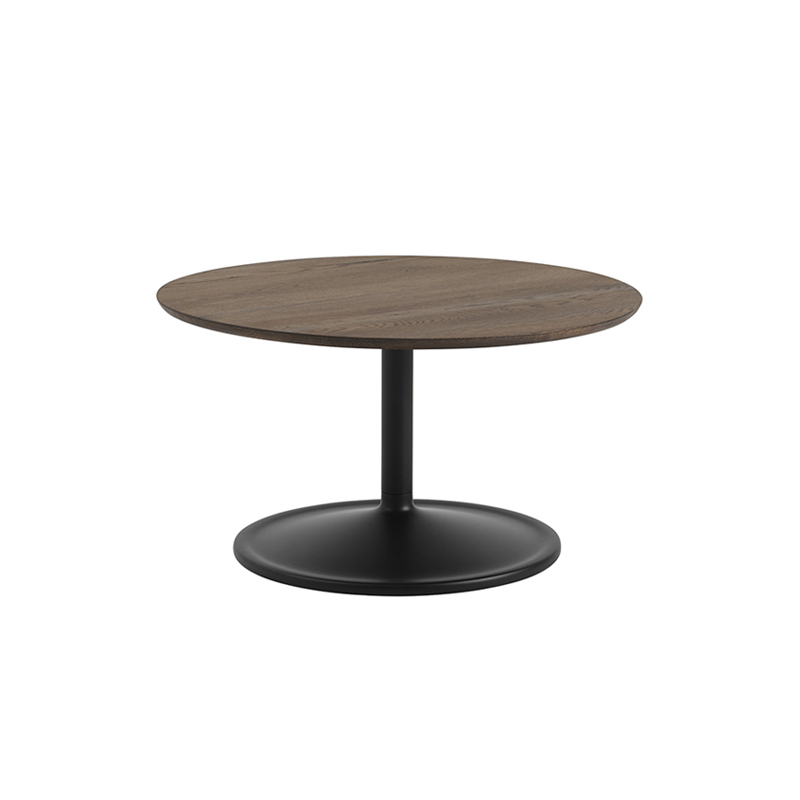 Table basse SOFT Ø 75 Chêne fumé/ noir MUUTO