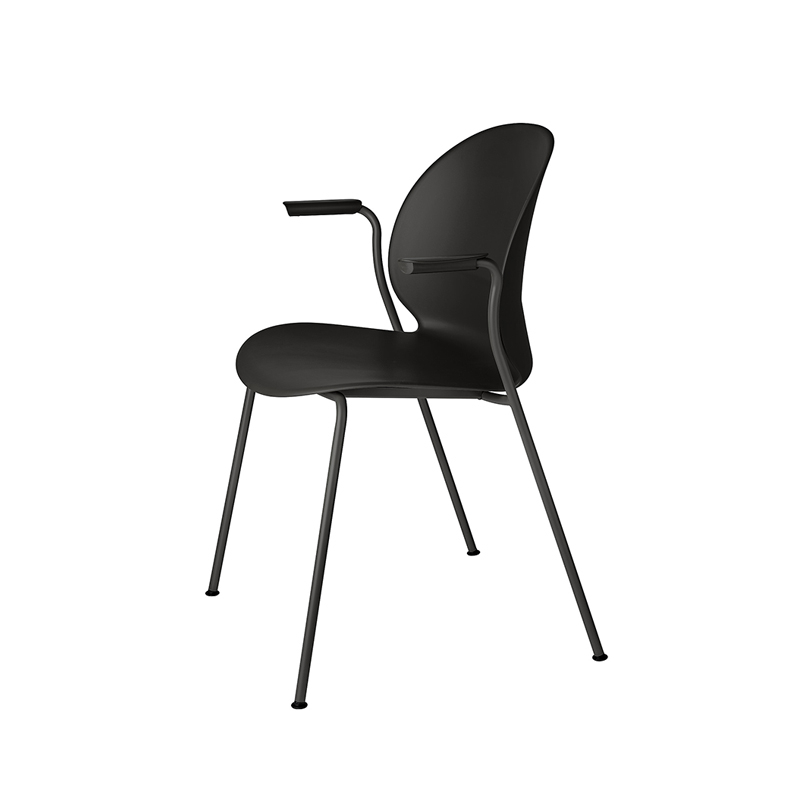 Chaise N02  RECYCLE avec accoudoirs Noir FRITZ HANSEN