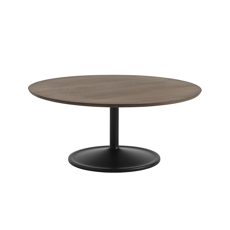 Table basse SOFT Ø 95 Chêne fumé/ noir MUUTO