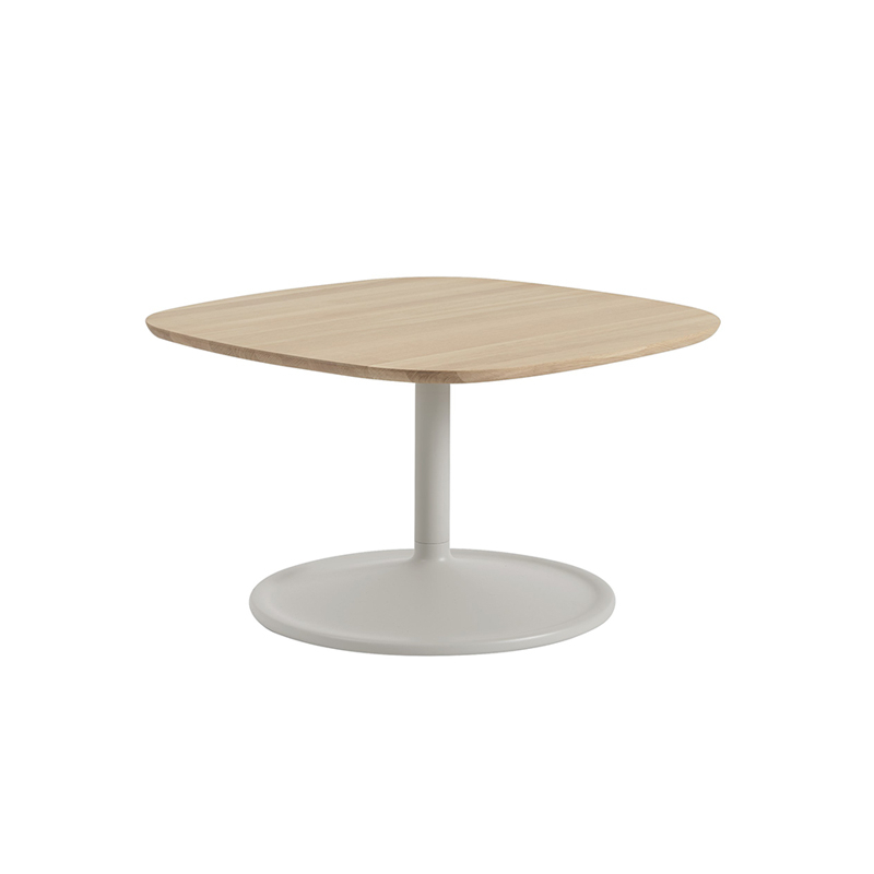 Table basse SOFT 70x70 Chêne massif/ gris  MUUTO