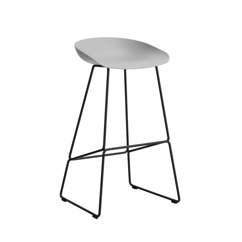 Tabouret haut ABOUT A STOOL AAS 38 H75 Concrete grey HAY