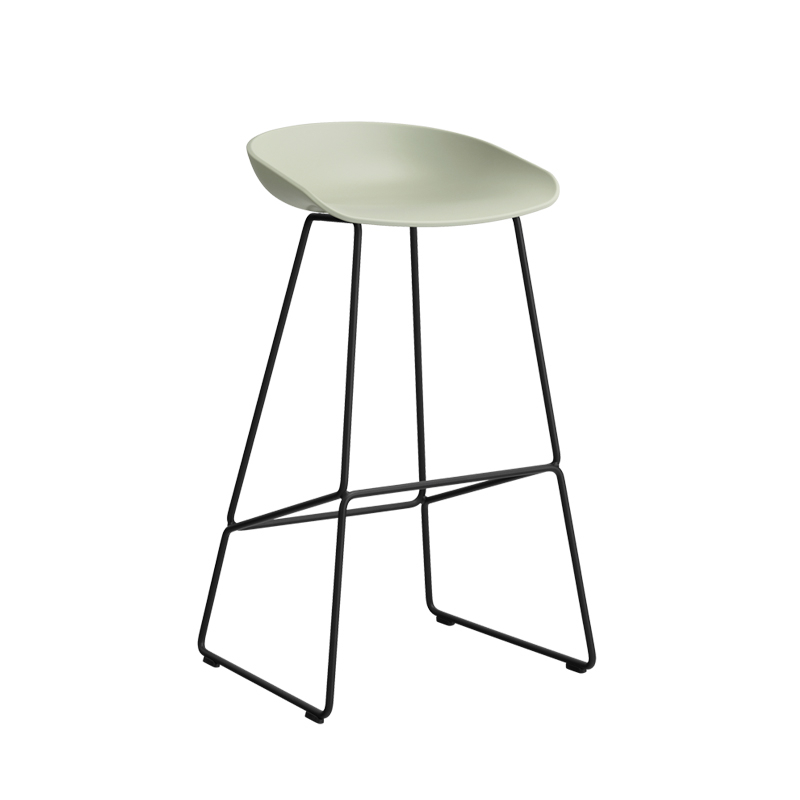 Tabouret haut ABOUT A STOOL AAS 38 H75 Pastel green HAY