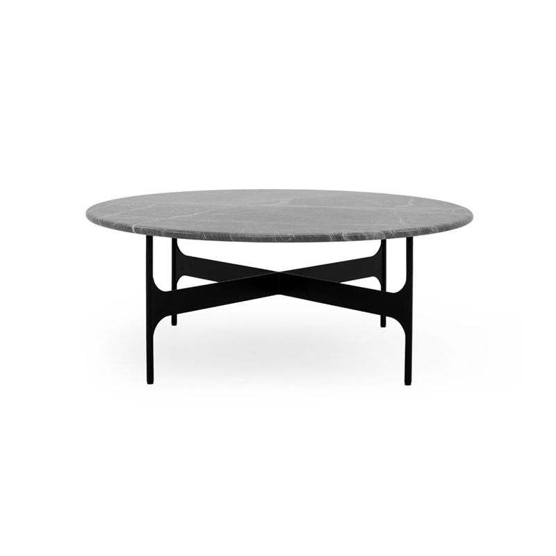 Table basse FLOEMA Large Marbre Emperador gris WENDELBO