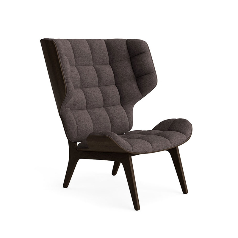 Fauteuil MAMMOTH Barnum Bouclé 11/ chêne fumé foncé NORR11