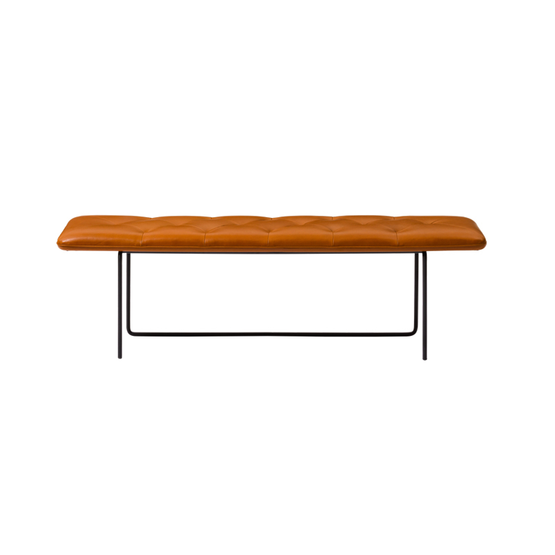 Banc TIP TOE Large Cuir Parma cognac WENDELBO