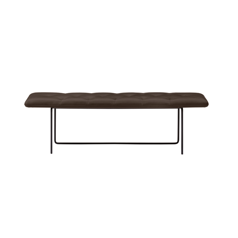 Banc TIP TOE Large Cuir Parma marron WENDELBO