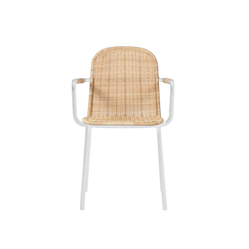 Chaise extérieur Chaise WICKED Blanc/Naturel VINCENT SHEPPARD