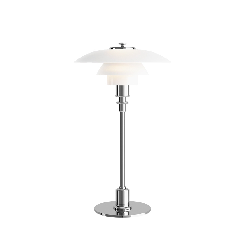 Lampe à poser PH 2/1  Chromé haute brillance LOUIS POULSEN