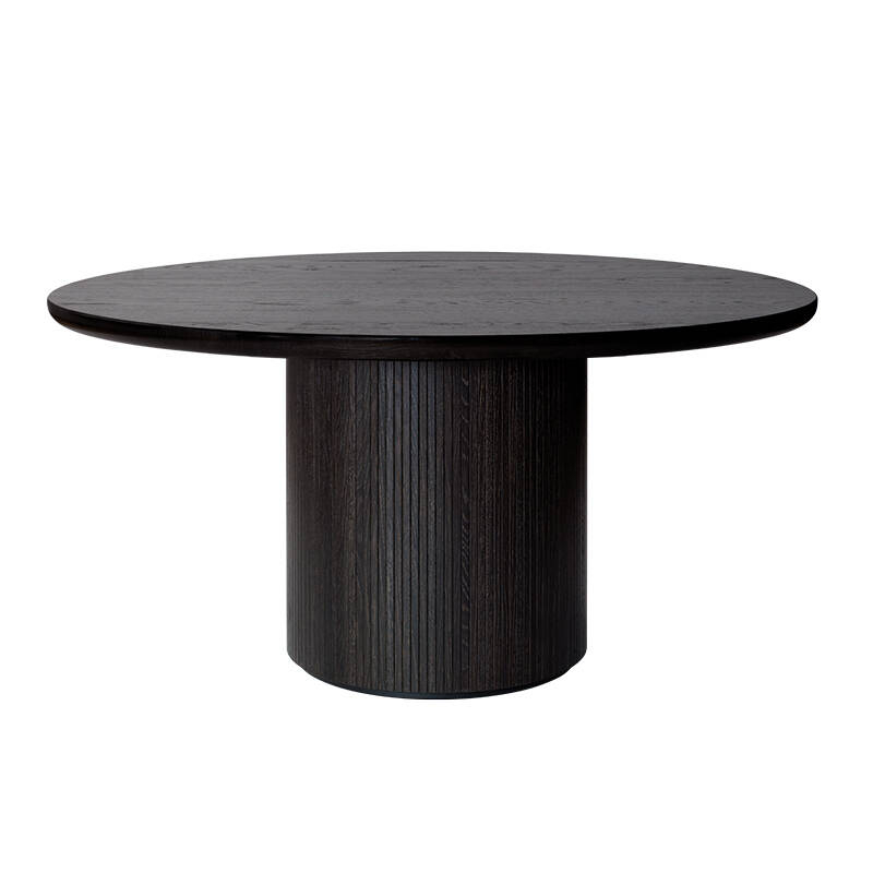 Table MOON DINING CHENE Marron/noir GUBI