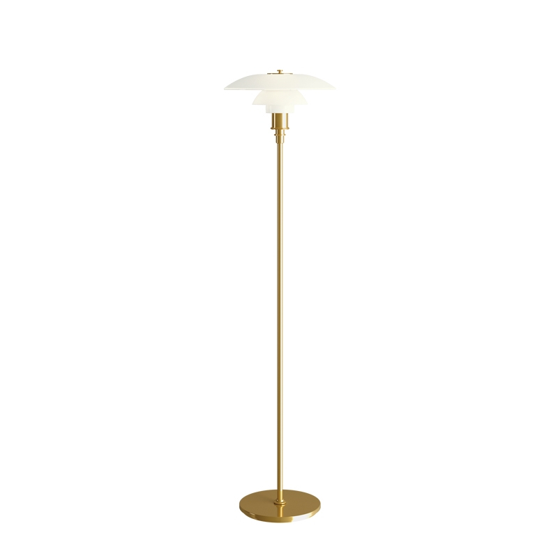 Lampadaire PH 3 ½/2 ½  Laiton métallisé LOUIS POULSEN