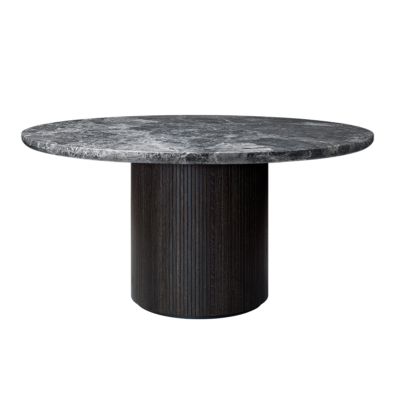 Table MOON DINING MARBRE Marbre Emperador gris GUBI