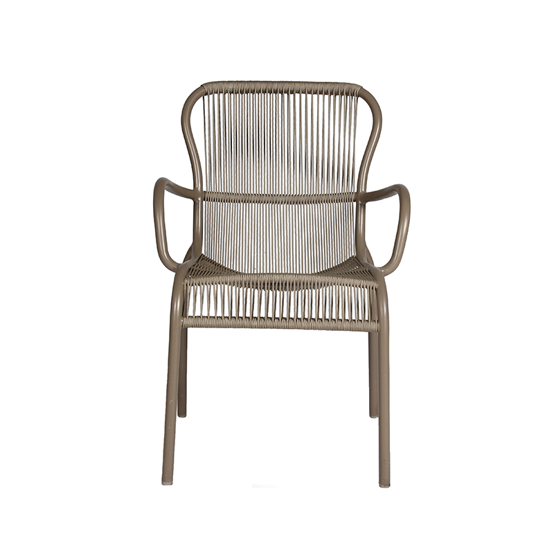 Chaise extérieur Petit fauteuil LOOP Taupe VINCENT SHEPPARD