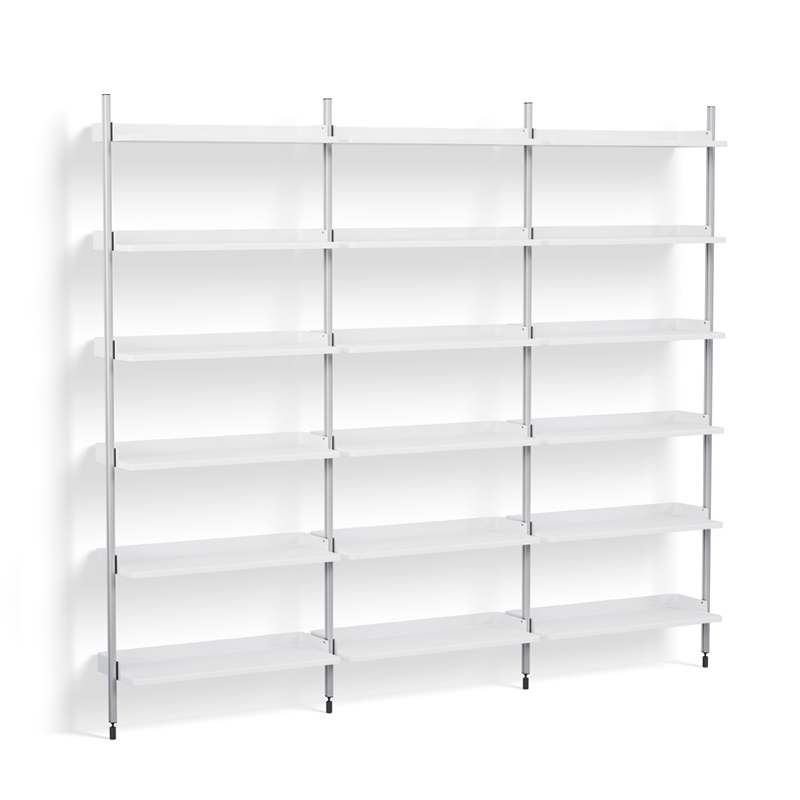 Etagère PIER SYSTEM 103 Blanc/ aluminium HAY