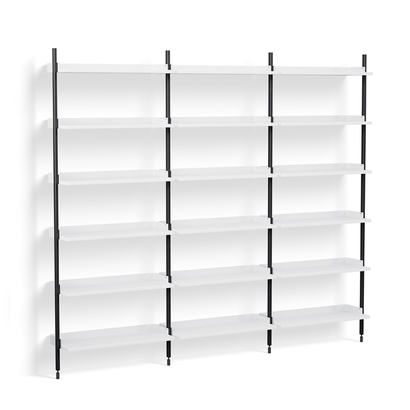 Etagère PIER SYSTEM 103 Blanc/ noir HAY