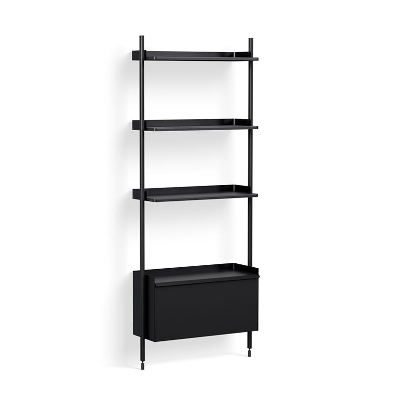 Etagère PIER SYSTEM 131 Noir/ noir HAY