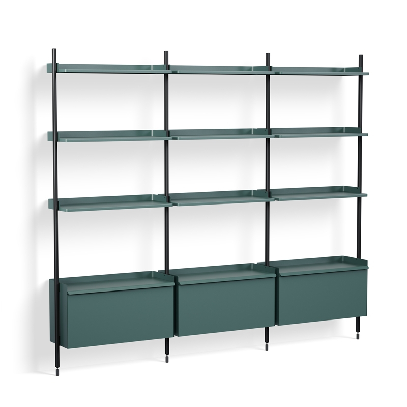Etagère PIER SYSTEM 133 Bleu/ noir HAY