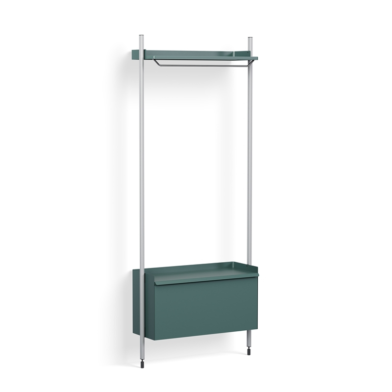 Meuble de rangement PIER SYSTEM 1001 Bleu/ aluminium HAY
