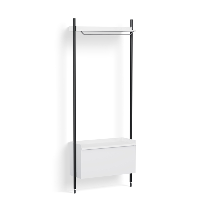 Meuble de rangement PIER SYSTEM 1001 Blanc/ noir HAY
