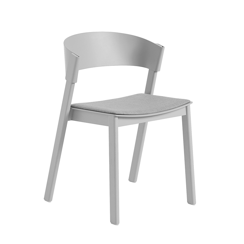 Chaise COVER SIDE CHAIR assise tissu Gris 123 MUUTO