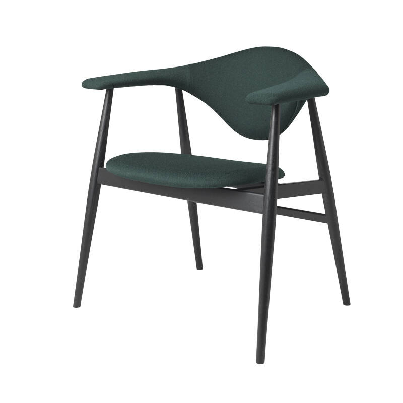 Chaise MASCULO DINING bois tissu Vidar 1062 GUBI