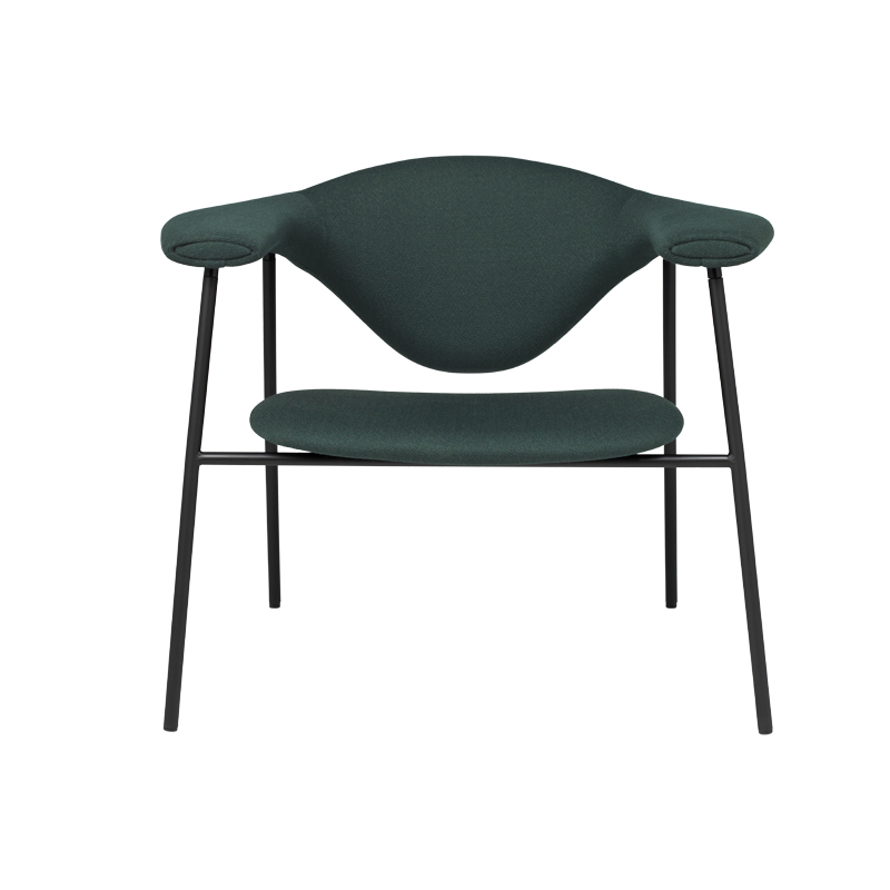 Fauteuil MASCULO LOUNGE 4 pieds tissu Vidar 1062 GUBI
